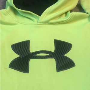 UA yellow hoodie sweatshirt